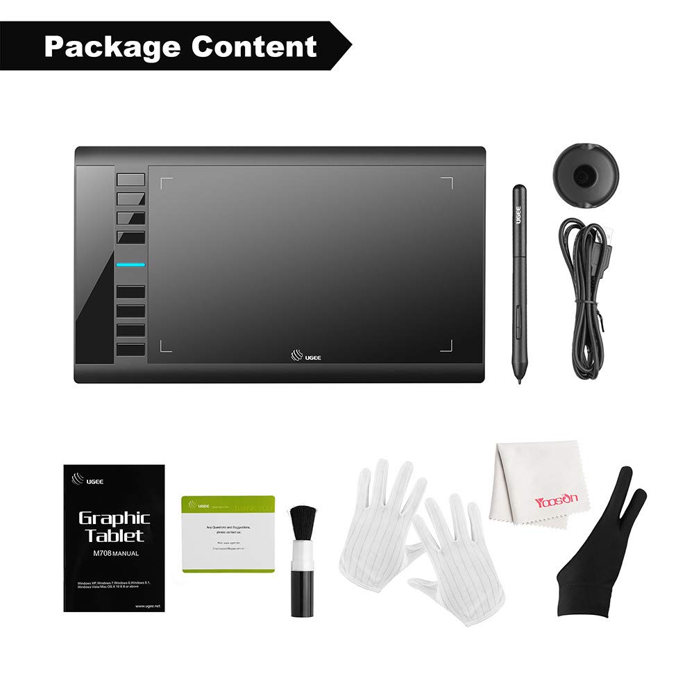 Foto 7 | Tableta Gráfica Digital Ugee M708 De 10x6 Pulgadas - Venta Internacional.