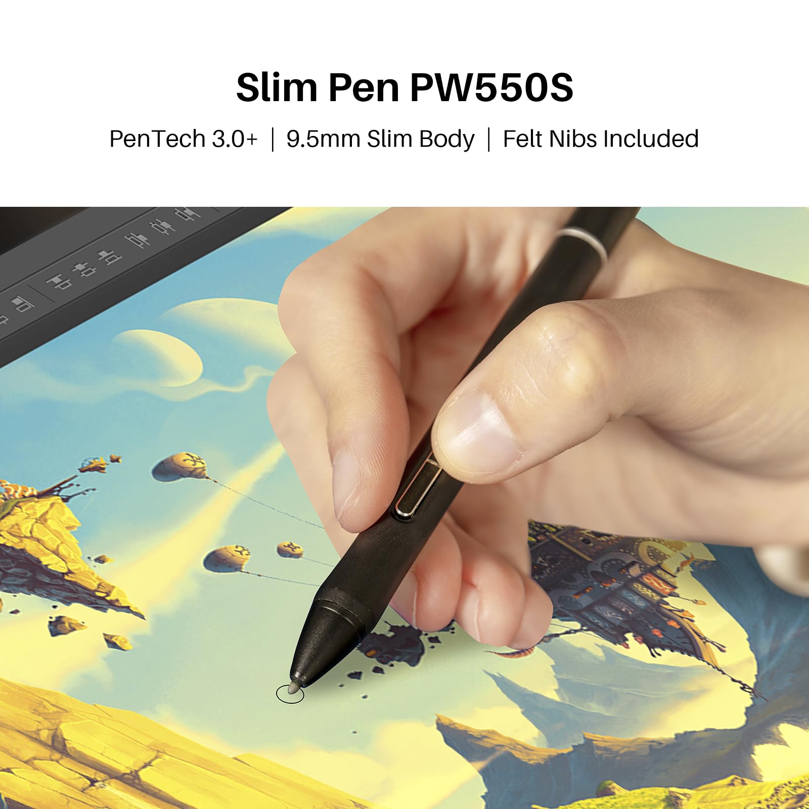 Foto 4 pulgar | Computadora Gráfica Huion Kamvas Studio 16 Negra Windows 11 Intel Core i7 16GB DDR4 512GB SSD