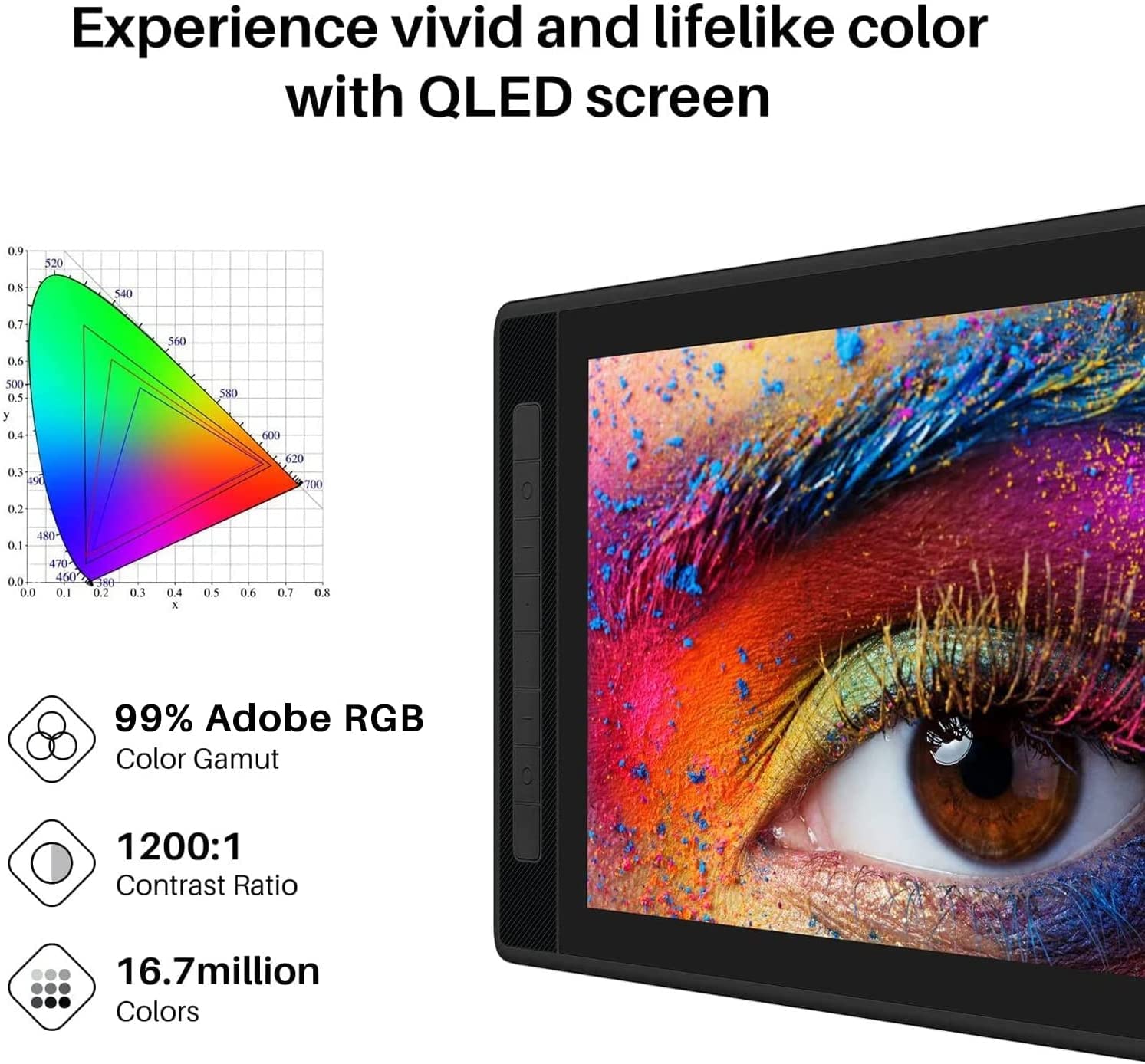 Foto 9 pulgar | Tableta Gráfica Huion Kamvas Pro 13 2.5k Color Negro, 13,3 Pulgadas, Compatible Con Android, Incluye Plumilla Y Soporte