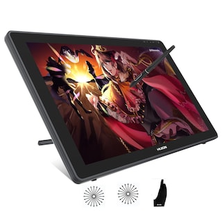 Foto 1 | Tableta Gráfica Huion Kamvas 22 Plus Color Negro, 21,5 Pulgadas, Con Soporte Ajustable Y Lápiz Sin Batería