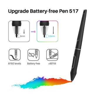 Foto 4 | Tableta Gráfica Huion Kamvas 22 Plus Color Negro, 21,5 Pulgadas, Con Soporte Ajustable Y Lápiz Sin Batería