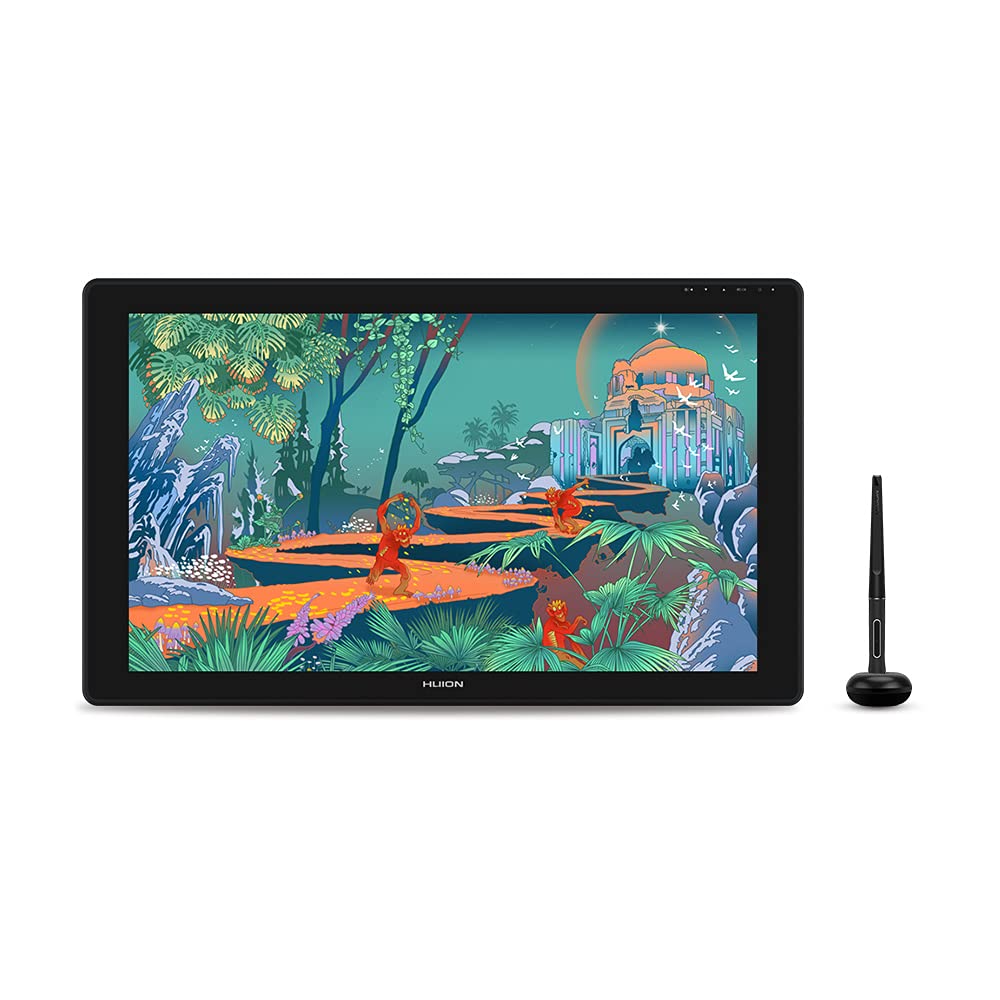Foto 1 | Tableta Gráfica Huion Kamvas 24 Color Negro, 23,8 Pulgadas, Qhd, Con Soporte Ajustable, Lápiz Sin Batería Y Guante
