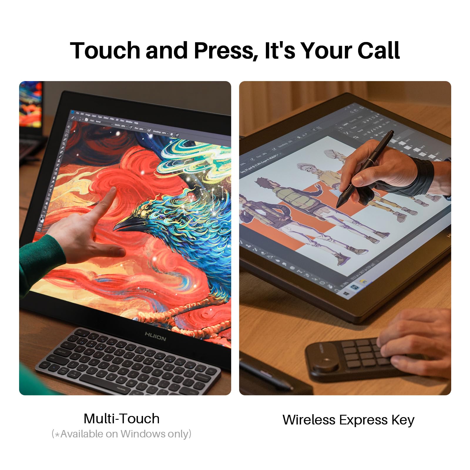 Foto 8 pulgar | Huion Kamvas Pro 27 4k Tablet Gráfica Con Lápiz Sin Batería, Vidrio Antirreflejo, Pentech 4.0 Y Pantalla Laminada 9