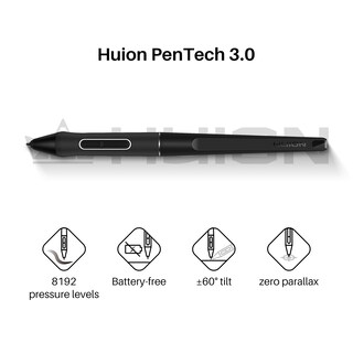 Foto 5 | Huion Kamvas Pro 16 Plus 4k Tablet Gráfica 15.6'' Con Lápiz Sin Batería, Pantalla Laminada, 145% Srgb, Compatible