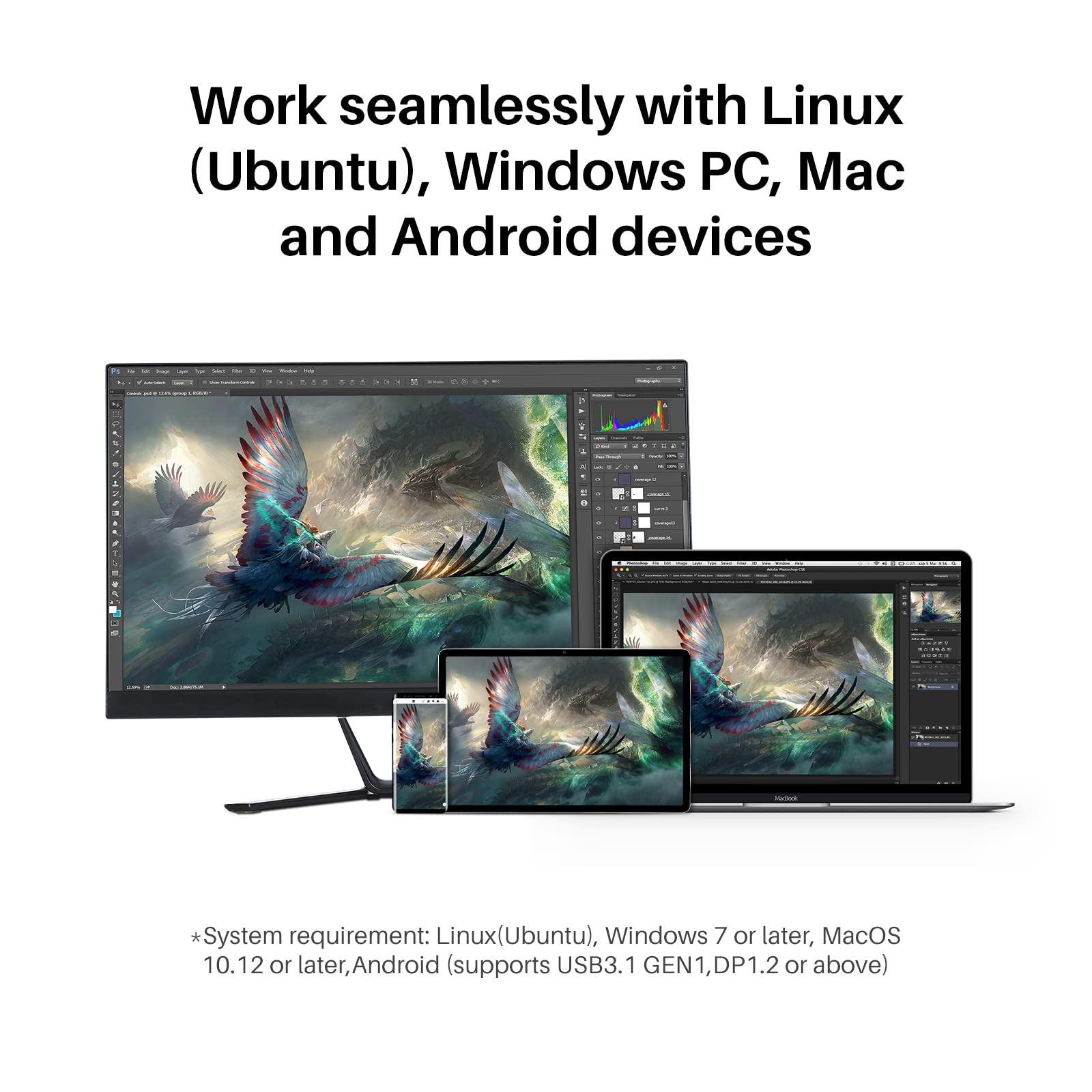 Foto 8 pulgar | Huion Kamvas Pro 16 Plus 4k Tablet Gráfica 15.6'' Con Lápiz Sin Batería, Pantalla Laminada, 145% Srgb, Compatible