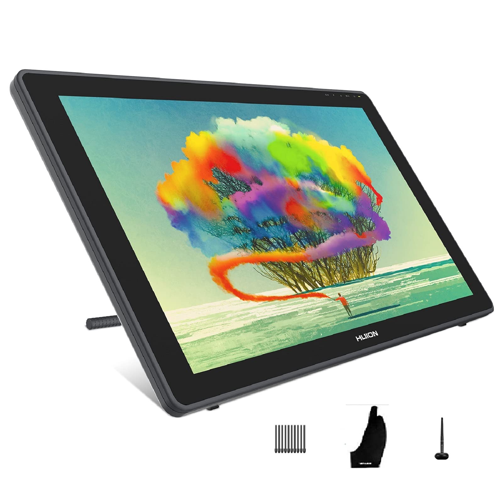 Foto 1 | Huion Kamvas 22 Tablet Gráfica Con Pantalla, Lápiz Sin Batería 8192 Niveles, Soporte Ajustable Y 20 Puntas De Repuesto