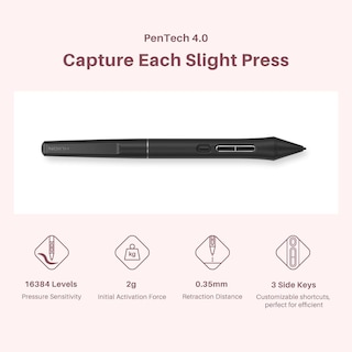 Foto 4 | Huion Kamvas 13 Gen 3 Tablet Gráfica 13.3'' Laminada, Vidrio Antirreflejo, 99% Srgb, Pentech 4.0, 16384 Niveles De P