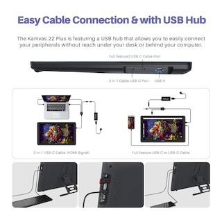 Foto 7 | Huion Kamvas 24 Plus 2.5k Qhd Tablet Gráfica Con Lápiz Sin Batería, Pantalla Laminada Qd, 140% Srgb, Para Pc Y Mac