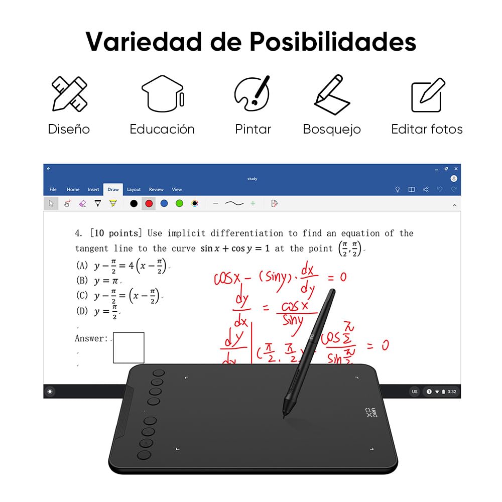 Foto 4 | Tableta Gráfica Xp-pen Deco 01v3 De 10 Pulgadas Con Lápiz Óptico
