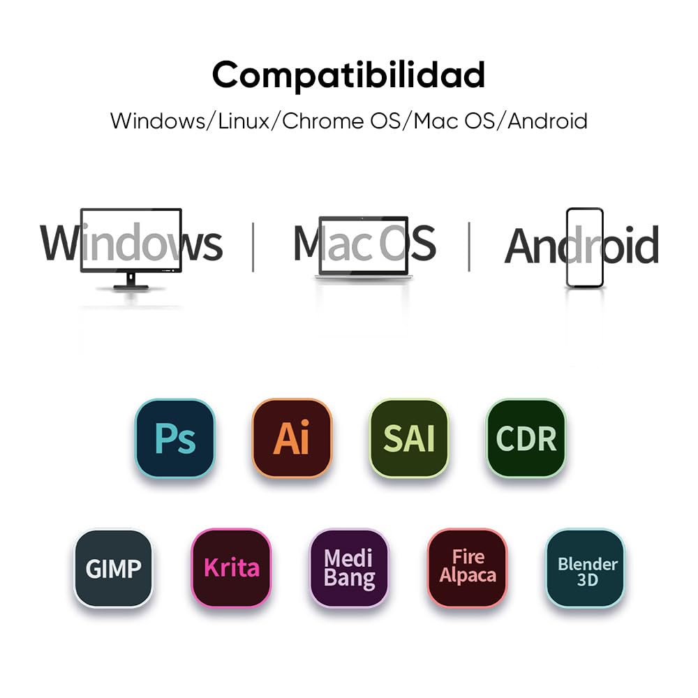 Foto 7 | Tableta Gráfica Xp-pen Deco 01v3 De 10 Pulgadas Con Lápiz Óptico