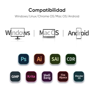 Foto 7 | Tableta Gráfica Xp-pen Deco 01v3 De 10 Pulgadas Con Lápiz Óptico
