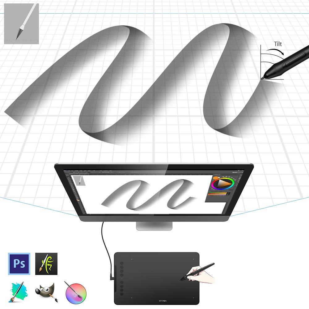 Foto 5 pulgar | Tableta Gráfica Xp-pen Deco 01 V2 De 10 X 16 Cm Con Lápiz De 8192 Niveles - Venta Internacional.