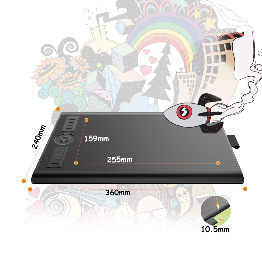 Foto 5 | Tableta De Dibujo Gaomon M10k Pro Tableta Gráfica Grande De 25 X 16 Cm - Venta Internacional.