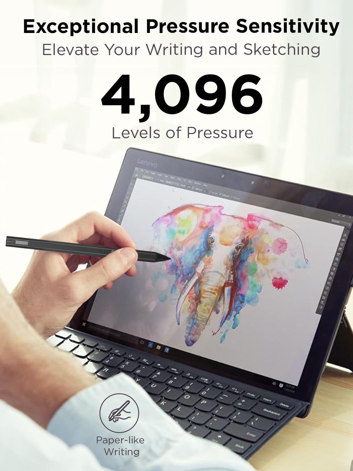 Foto 5 pulgar | Lápiz De Carga Usb C Para Lenovo Precision Pen 2, Color Gris - Venta Internacional.