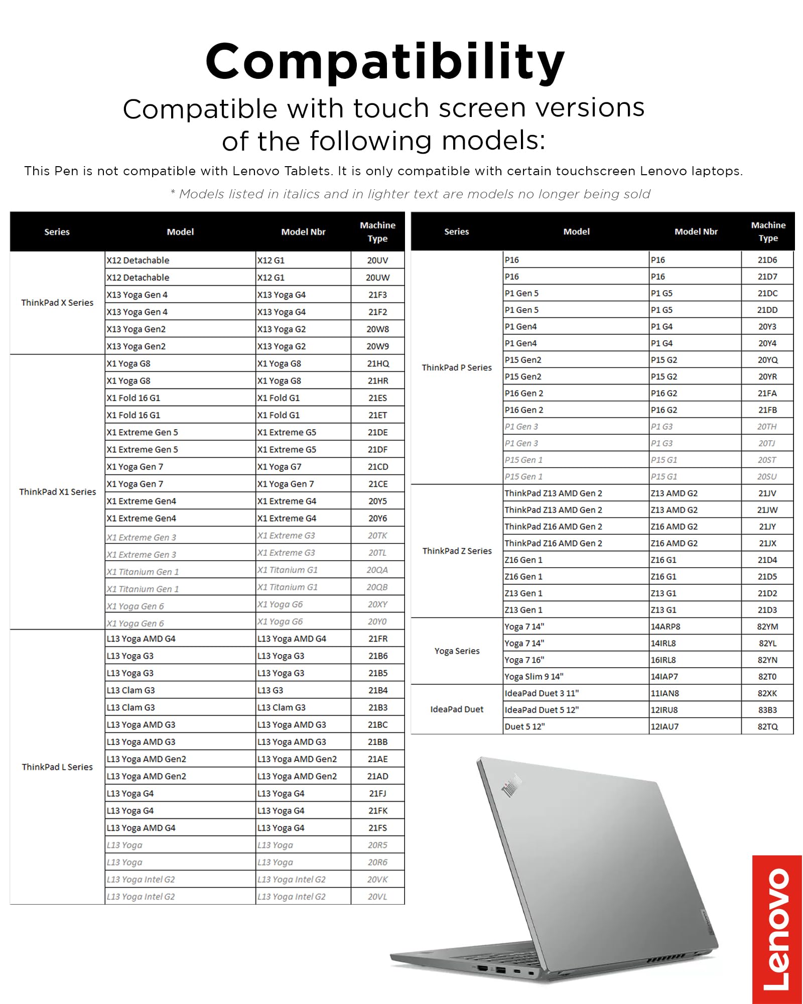 Foto 5 | Lápiz De Carga Usb C Para Lenovo Precision Pen 2, Color Gris - Venta Internacional.