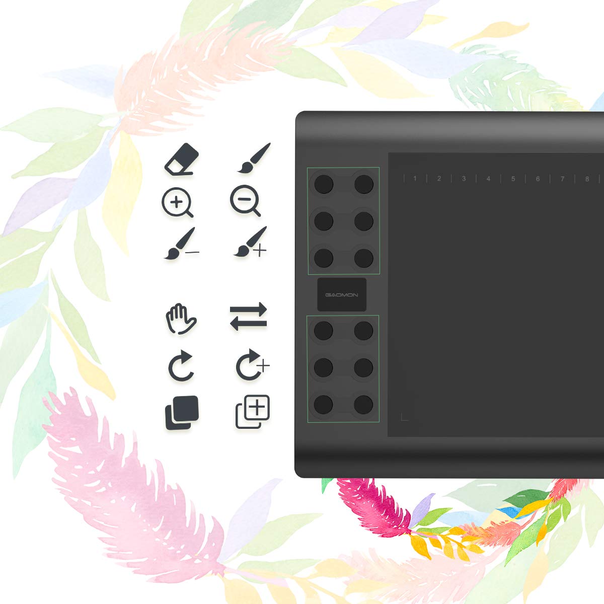 Foto 5 pulgar | Tableta Gráfica Gaomon M106k Pro De 25 X 16 Cm - Venta Internacional.