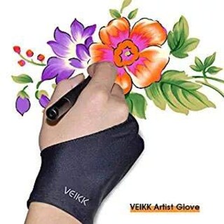 Foto 2 | Guante De Artista Veikk Para Tableta De Dibujo, Tamaño Único, Color Negro - Venta Internacional.