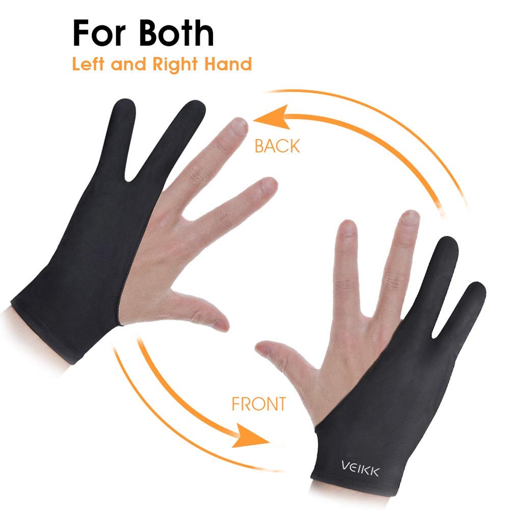 Foto 4 pulgar | Guante De Artista Veikk Para Tableta De Dibujo, Tamaño Único, Color Negro - Venta Internacional.