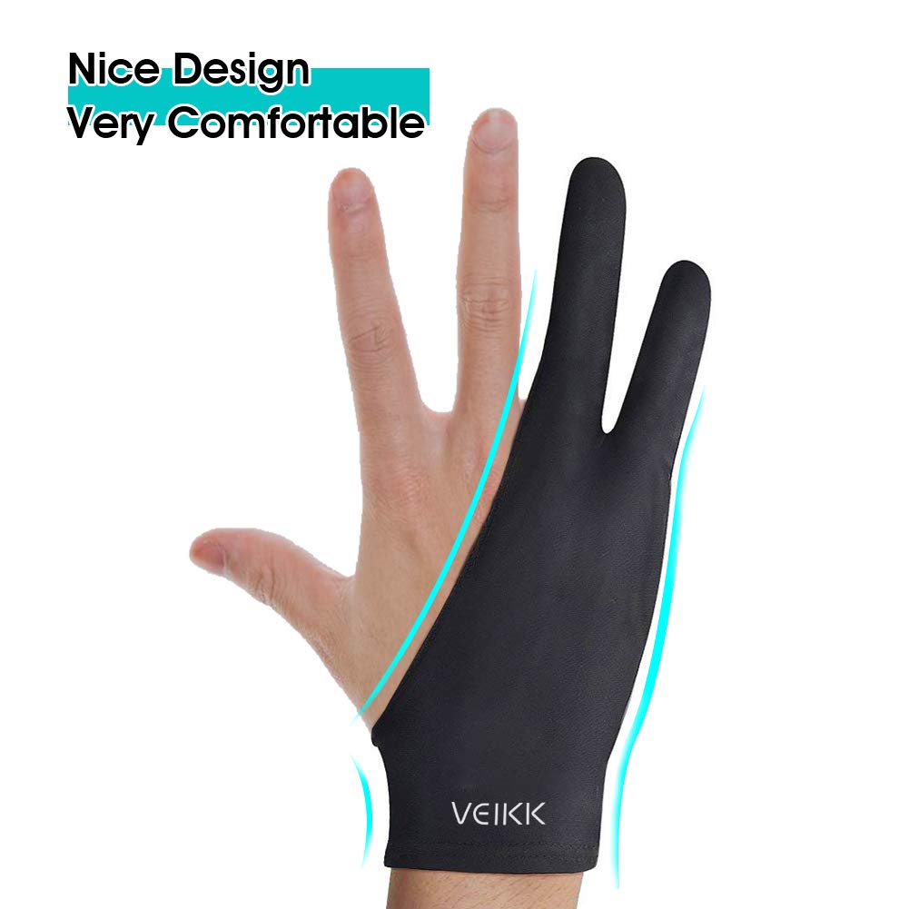 Foto 6 pulgar | Guante De Artista Veikk Para Tableta De Dibujo, Tamaño Único, Color Negro - Venta Internacional.