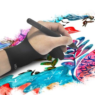 Foto 6 | Guante De Artista Veikk Para Tableta De Dibujo, Tamaño Único, Color Negro - Venta Internacional.