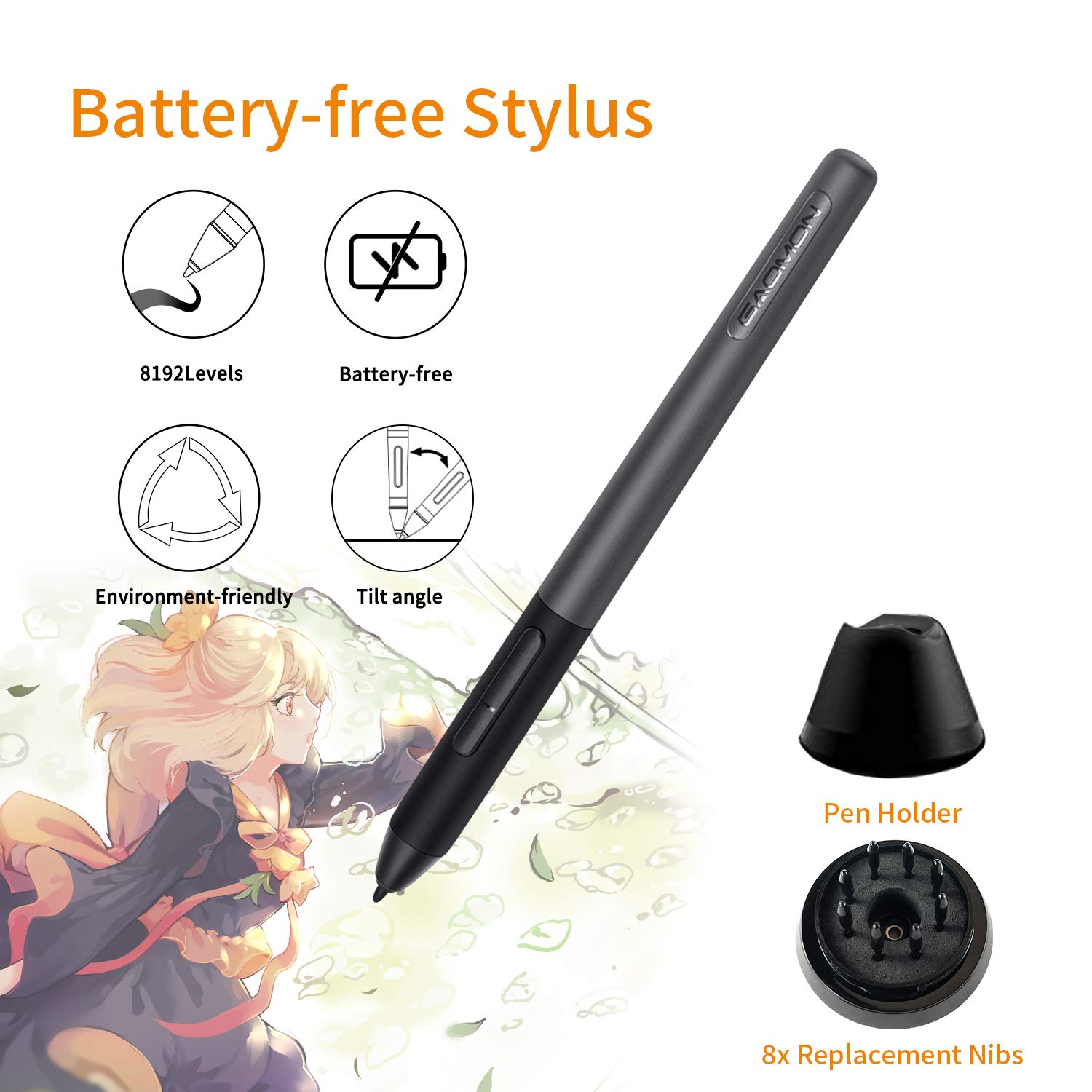 Foto 2 | Tableta De Dibujo Gaomon Pd1161 De 11.6 Pulgadas Con Lápiz Capacitivo Sin Batería - Venta Internacional.