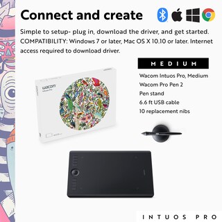 Foto 6 | Tableta De Dibujo Gráfico Wacom Intuos Pro Medium Bluetooth - Venta Internacional.