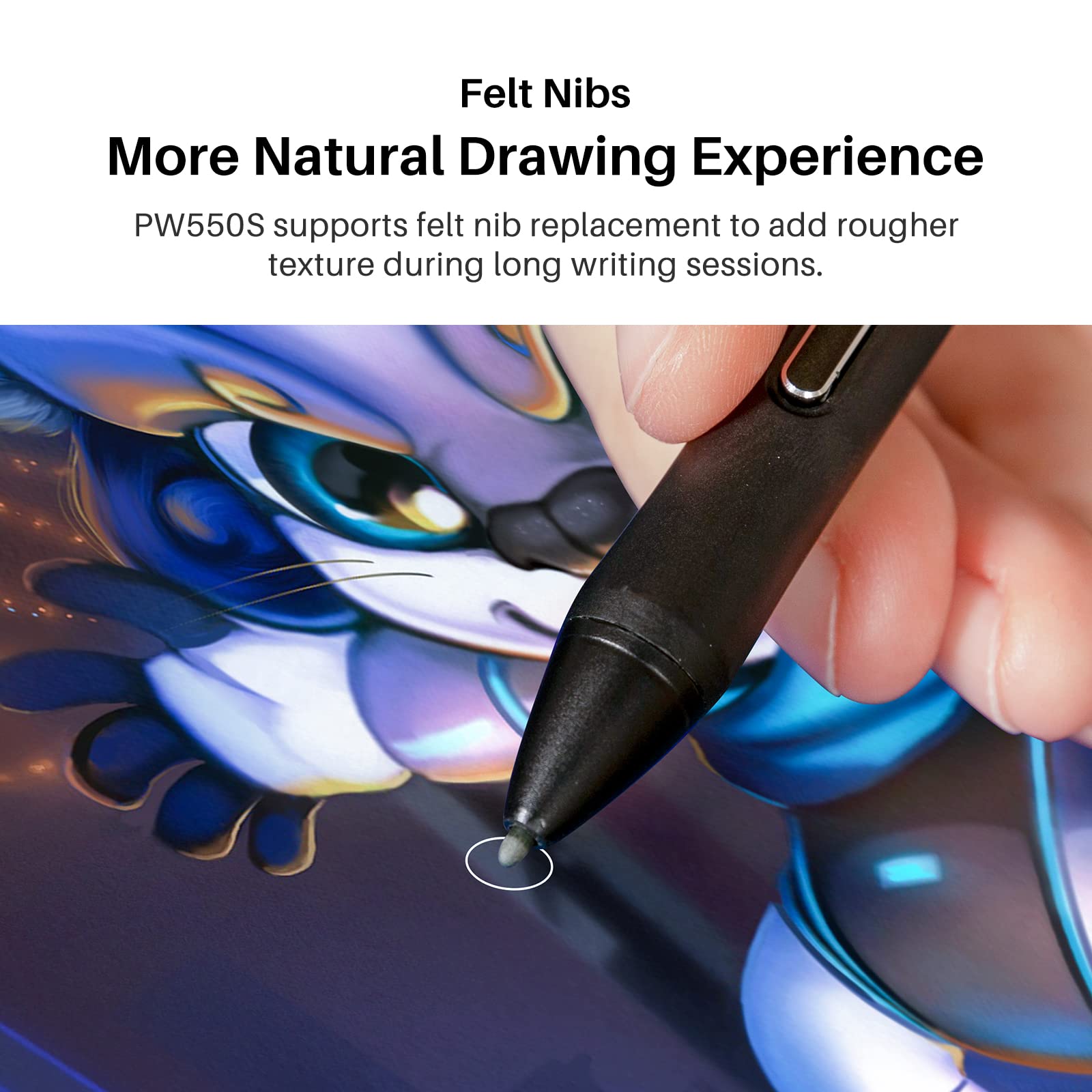 Foto 4 | Lápiz Capacitivo Huion Slim Pen Pw550s Para Huion Inspiroy 2/giano/keydial/dial 2, Serie K12/k13/k16 - Venta Interna