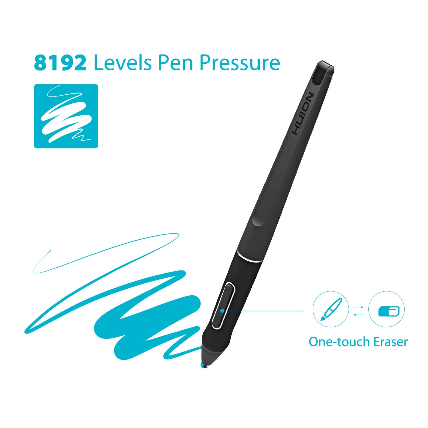 Foto 4 pulgar | Lápiz Óptico Huion Pw507 Sin Batería Para Monitores Huion Kamvas Pro - Venta Internacional.