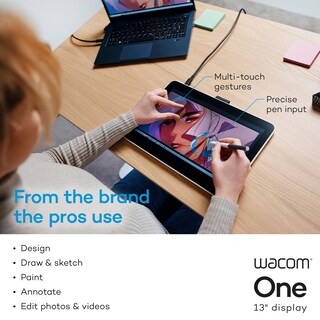 Foto 2 | Tableta De Dibujo Wacom One 13 Con Pantalla Táctil Full Hd De 13 3'' - Venta Internacional.
