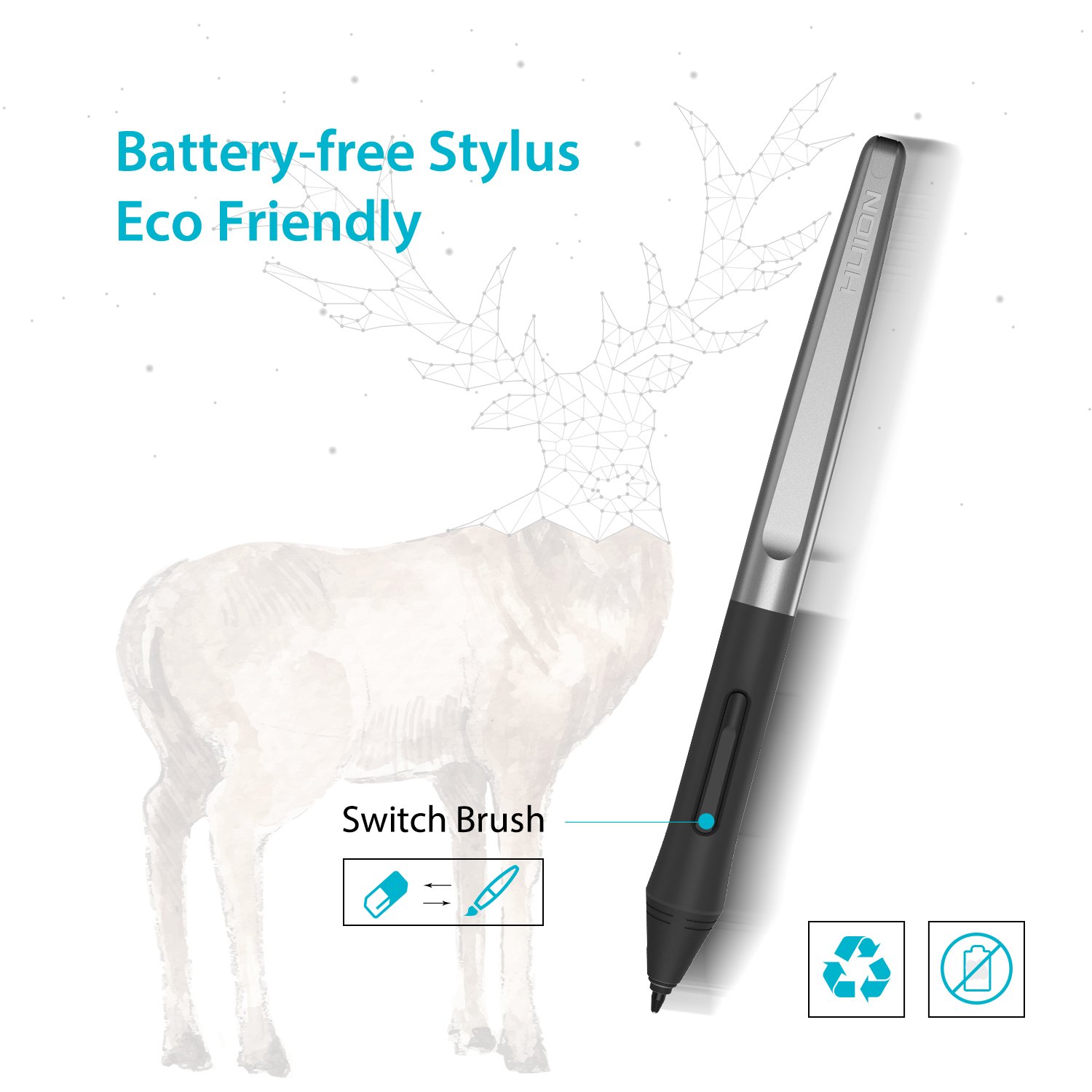 Foto 2 | Lápiz Óptico Huion Pw100 Sin Batería Para Tabletas Huion Inspiroy - Venta Internacional.
