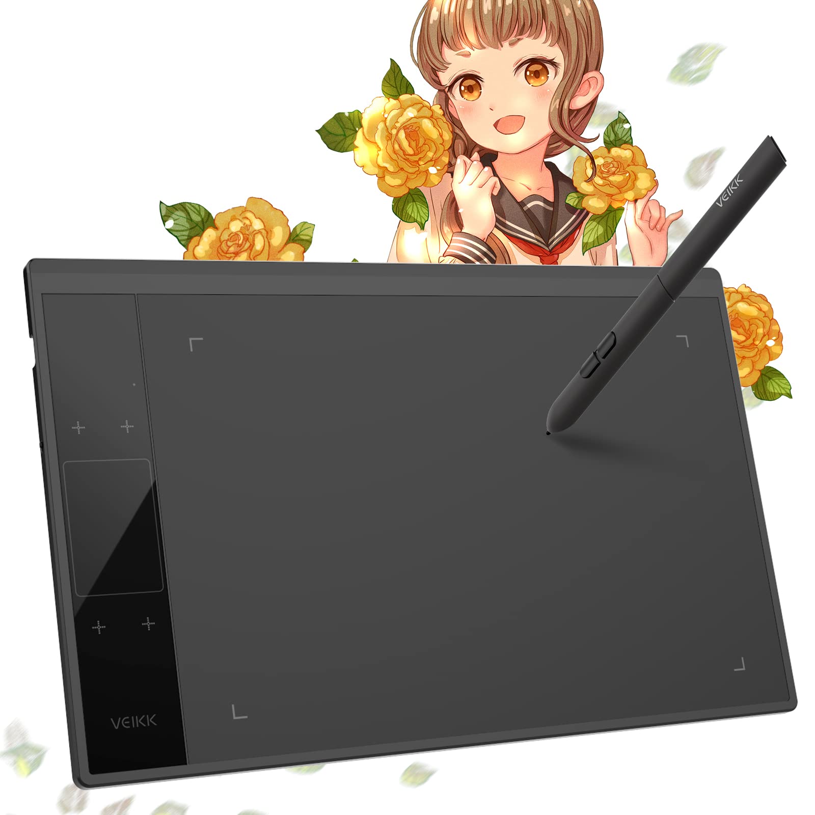 Tableta De Dibujo Veikk A30 De 10 X 6 Pulgadas  8192 Niveles Con Lápiz Capacitivo - Venta Internacional.