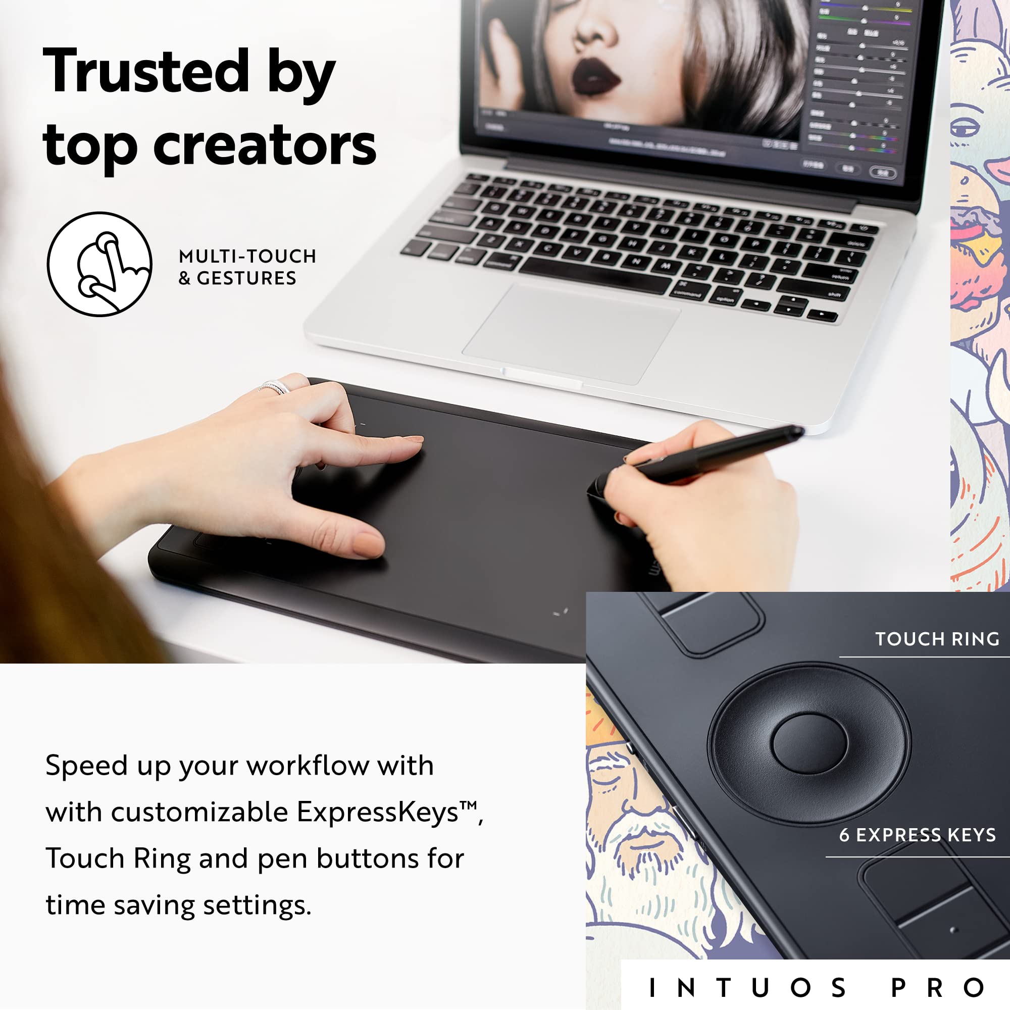 Foto 4 pulgar | Tableta De Dibujo Wacom Intuos Pro Bluetooth Pequeña De 10 6 X 6 7 Pulgadas - Venta Internacional.