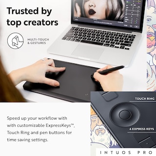 Foto 3 | Tableta De Dibujo Wacom Intuos Pro Bluetooth Pequeña De 10 6 X 6 7 Pulgadas - Venta Internacional.