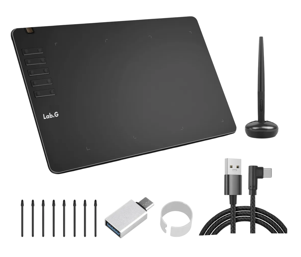 Tableta Digitalizadora 10*6 Pulgadas Para Dibujar Negro