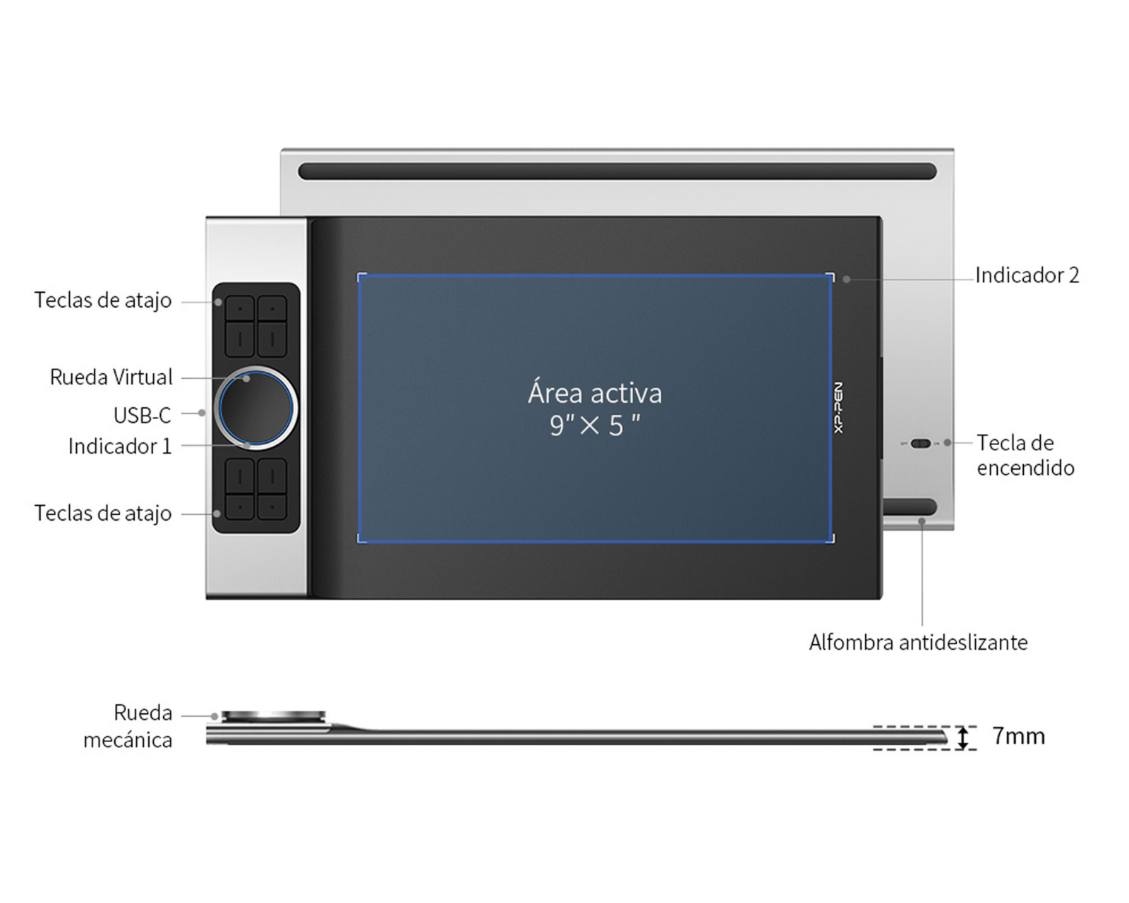 Foto 2 | Tableta Digitalizadora Xp-pen Drawing Deco Small Wireless