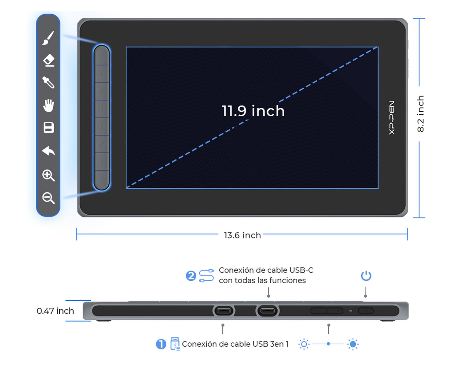 Foto 4 pulgar | Monitor Gráfico Xp-pen Artist 12 2da Generación Negro