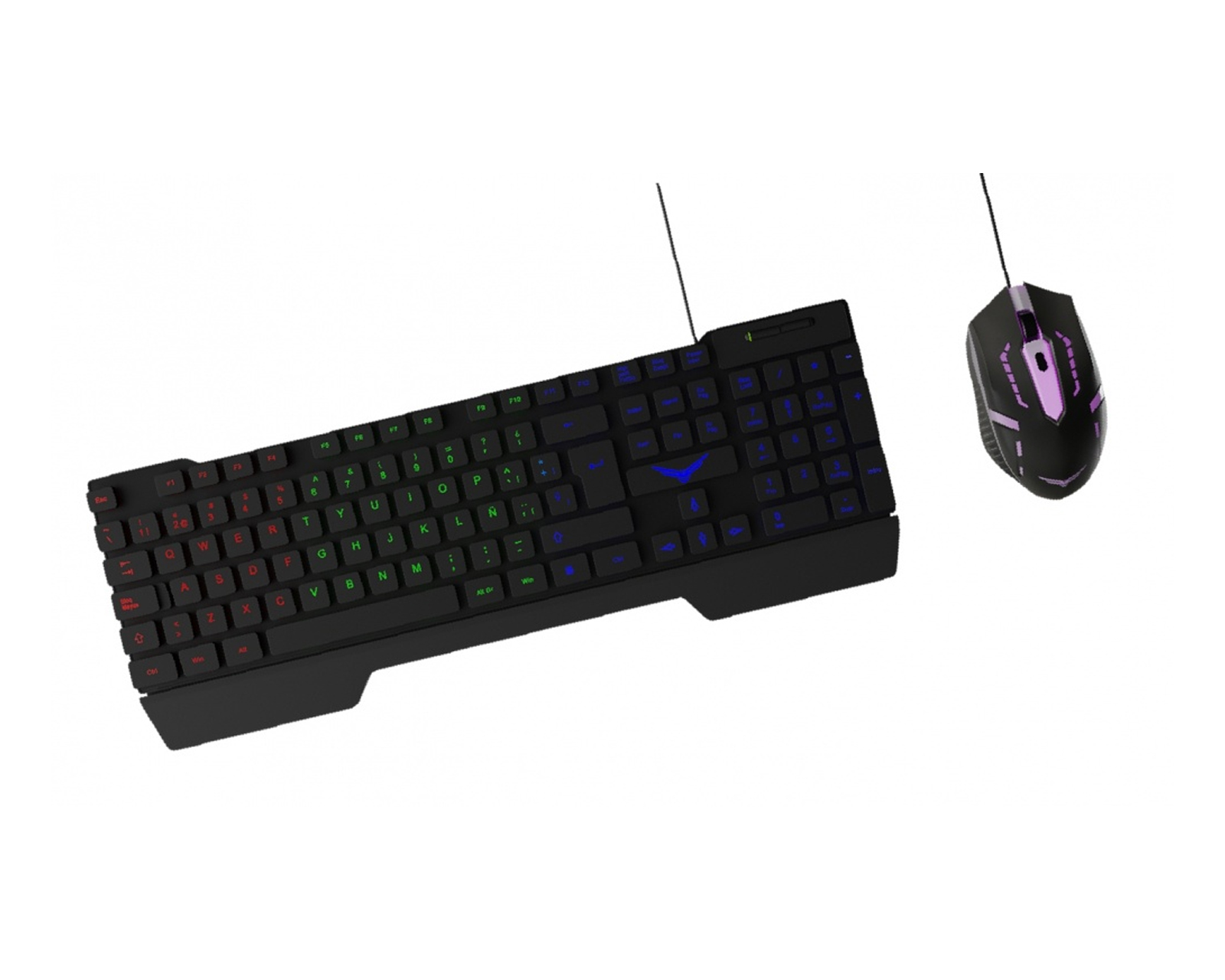 Foto 2 pulgar | Kit 2 en 1 Naceb Gamer Fallen Teclado/Mouse Na-0951