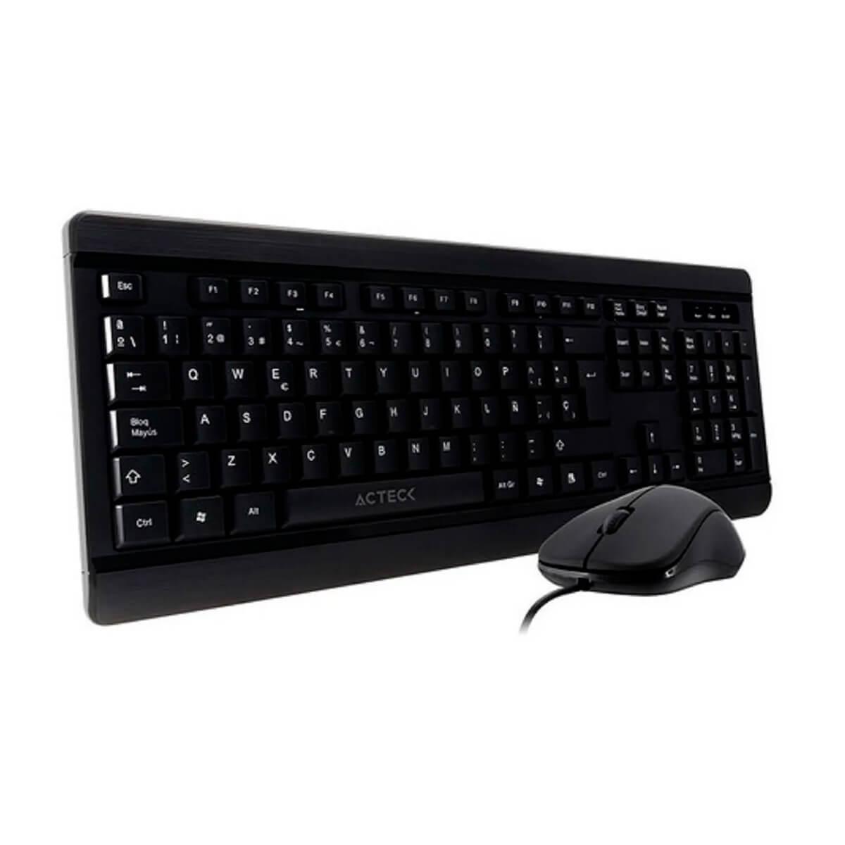 Foto 3 pulgar | Kit de Teclado y Mouse Alámbrico Acteck Kt30 Ac928984 color Negro
