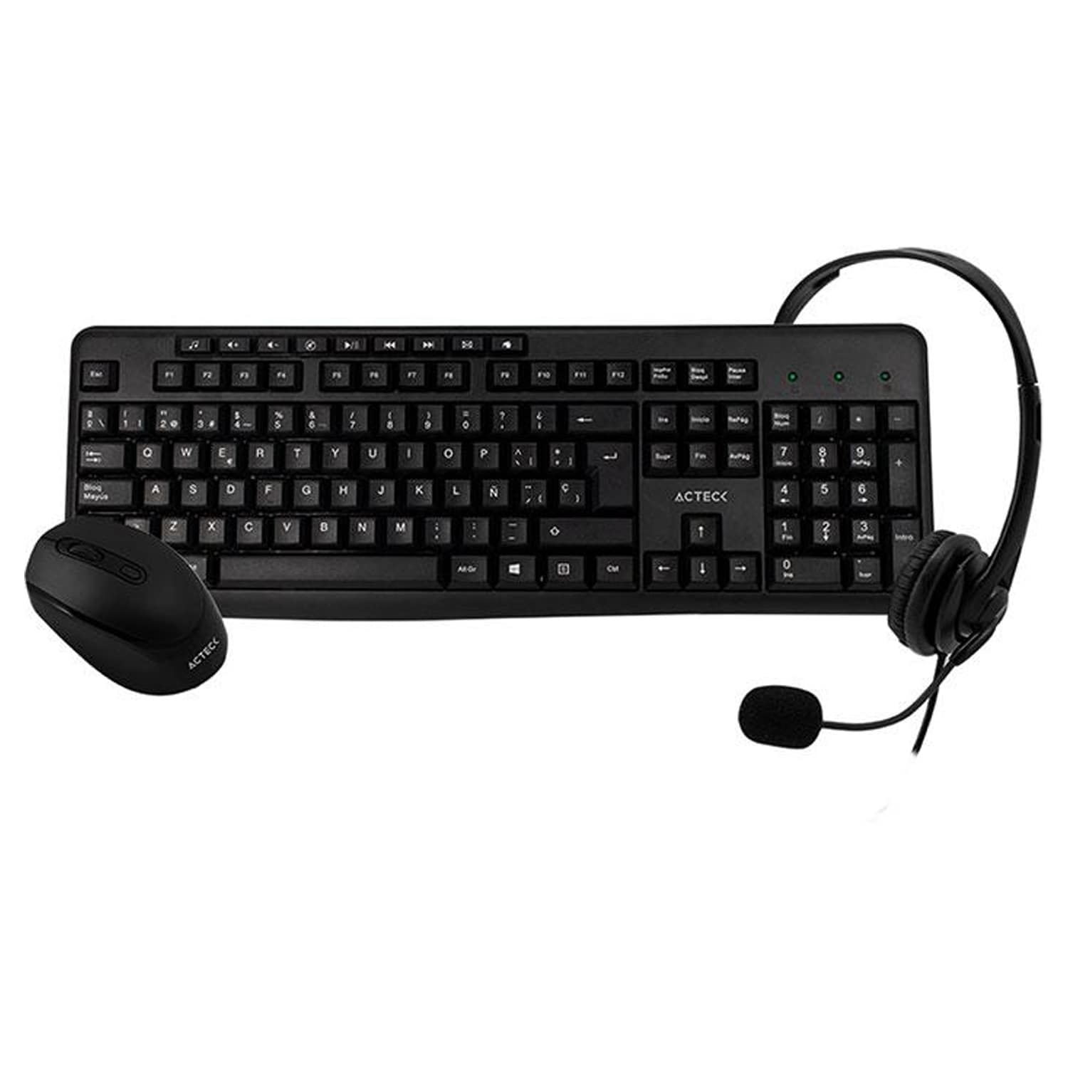 Teclado y best sale mouse inalambrico acteck