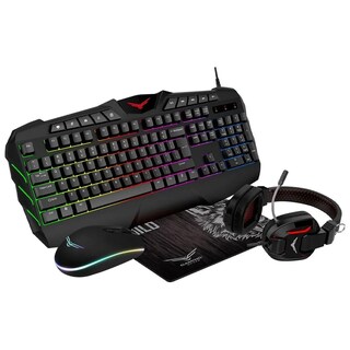 Foto 1 | Kit Gamer Naceb Back To The Wild Teclado Mouse Diadema Mousepad Na-0934