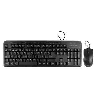 Foto 2 | Kit de Teclado y Mouse Vorago Alámbrico Óptico Usb Km-107 Negro