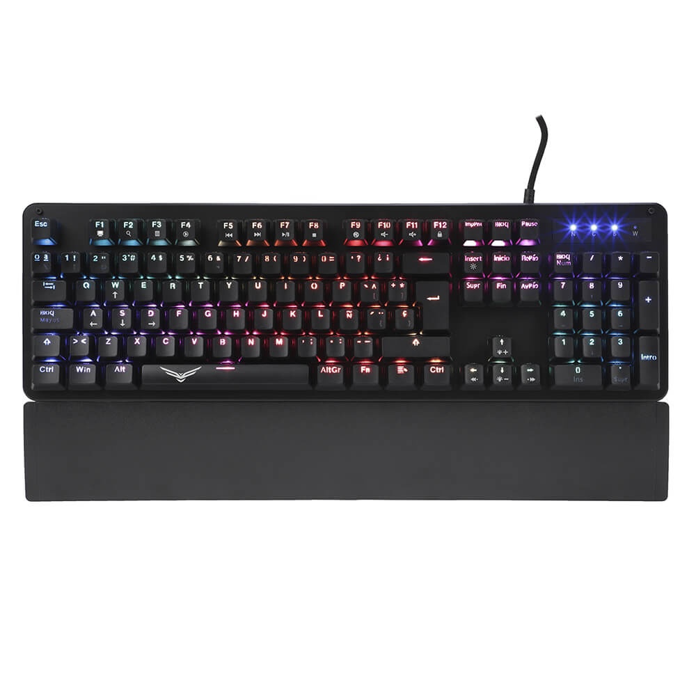 Foto 2 pulgar | Teclado Naceb Technology Alambrico 1.8 M Rgb Na-0944 Negro