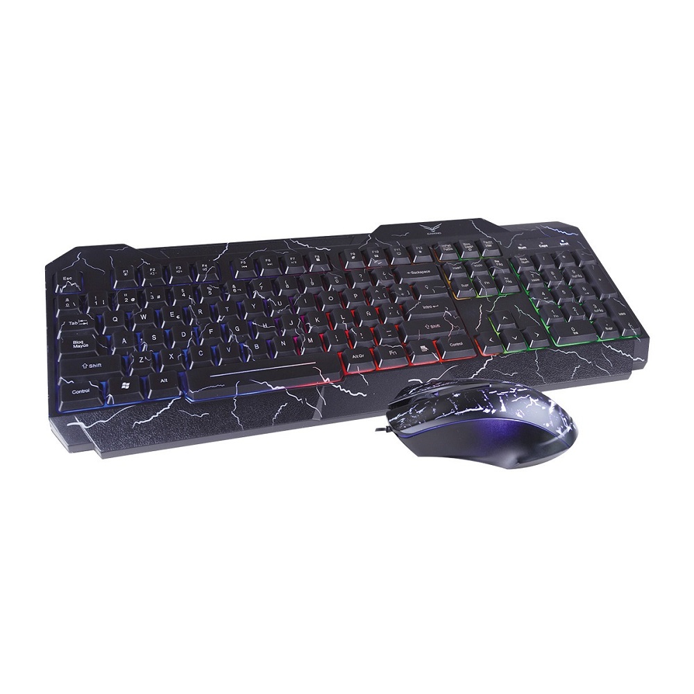 Foto 3 pulgar | Kit de Teclado y Mouse Naceb Technology Raptor Na-633 Negro