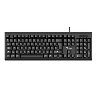 Foto 2 | Kit de Teclado y Mouse Stylos Español Alámbrico Stpktm4b Negro
