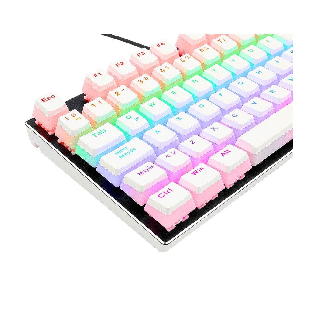 Foto 3 | Keycaps para Teclado A130w-sp Scarab Double Shot Pbt Pudding Keycaps White - Spanish