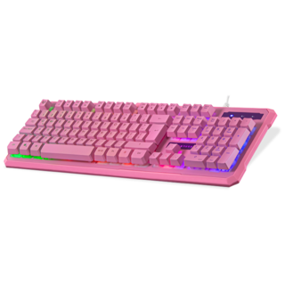 Foto 3 | Kit 2 en 1 Teclado y Mouse Gamer Xtreme Pc By Balam Rush USB Iluminación Led 3600dpi color Rosa