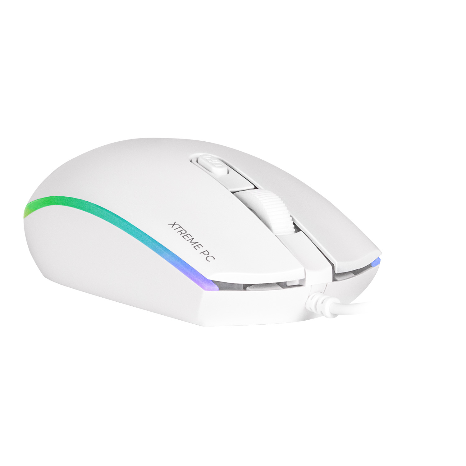 Foto 4 | Kit Gamer 2 en 1 XTREME PC GAMING Battle Master Teclado y Mouse Membrana Español 3600 DPI RGB USB Blanco
