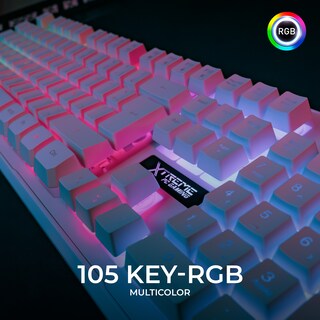 Foto 7 | Kit Gamer 2 en 1 XTREME PC GAMING Battle Master Teclado y Mouse Membrana Español 3600 DPI RGB USB Blanco