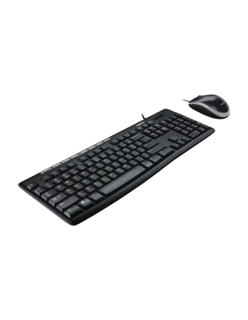 Foto 3 pulgar | Kit Teclado/Mouse Logitech Mk200 color Negro Alámbrico (920-002716)