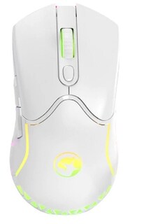 Foto 3 | Kit Teclado Mouse Mousepad Gamer Marvo Cm310 Sp color Blanco Luz RGB USB